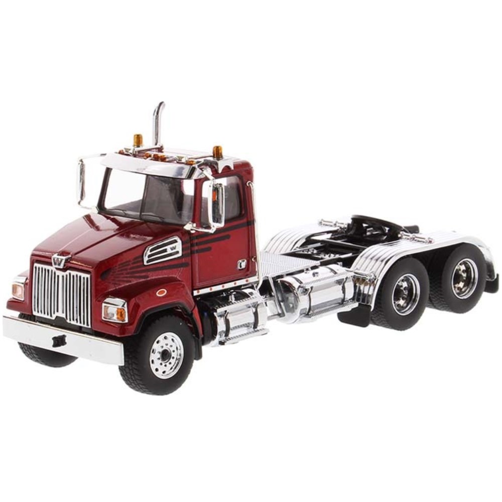 Western Star 4700 SF Tandem Truck - Red - Image 2