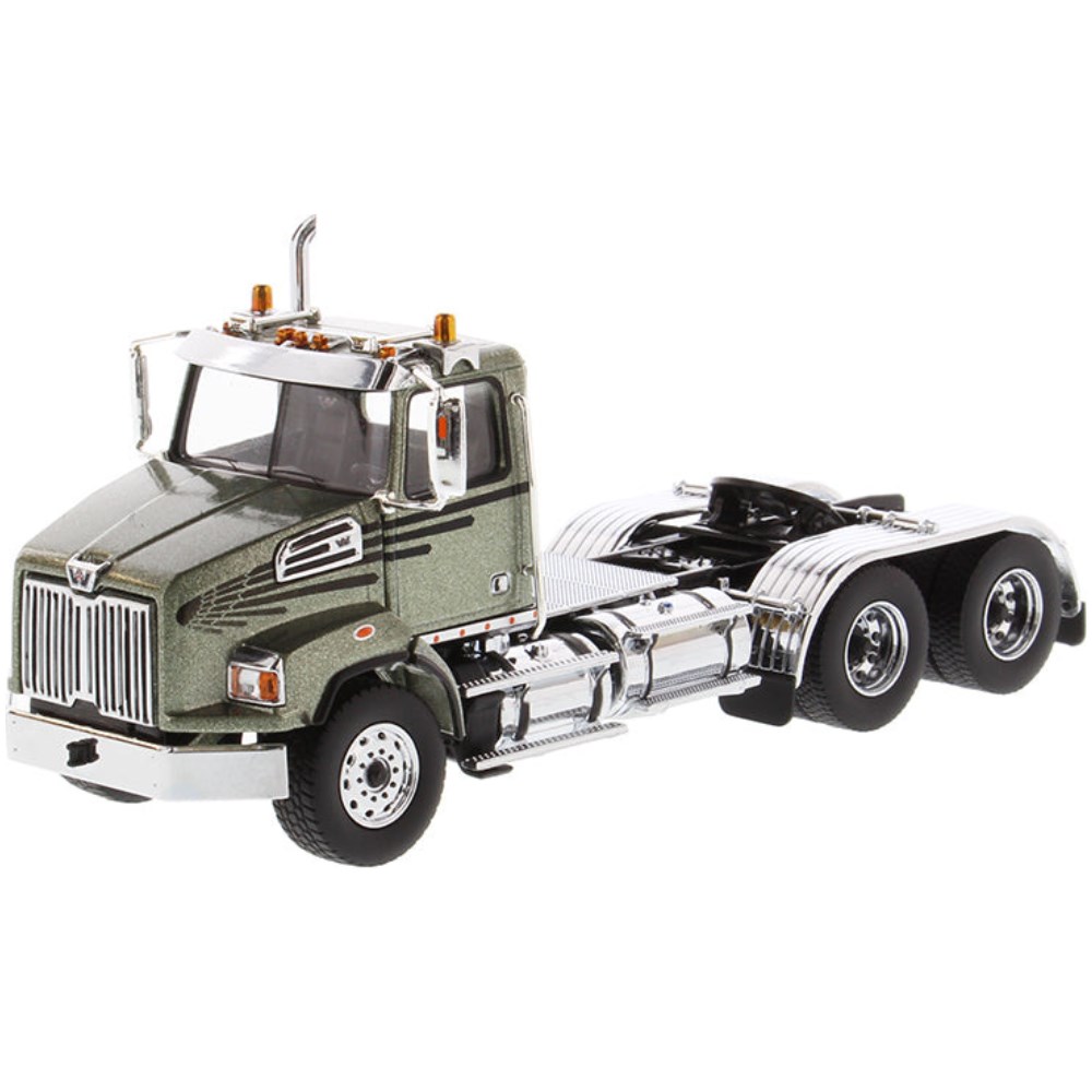 Western Star 4700 SB Tandem Truck - Olive Green - Image 4