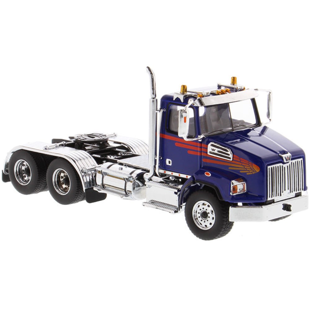 Western Star 4700 SB Tandem Truck - Blue - Image 2