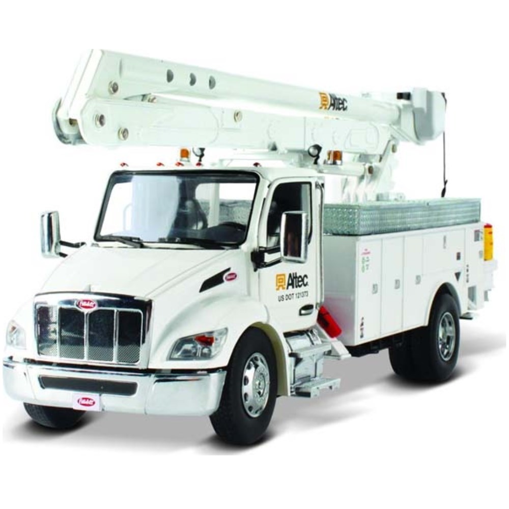 Peterbilt Model 536 with Altec AA55 Aerial Service Body - White