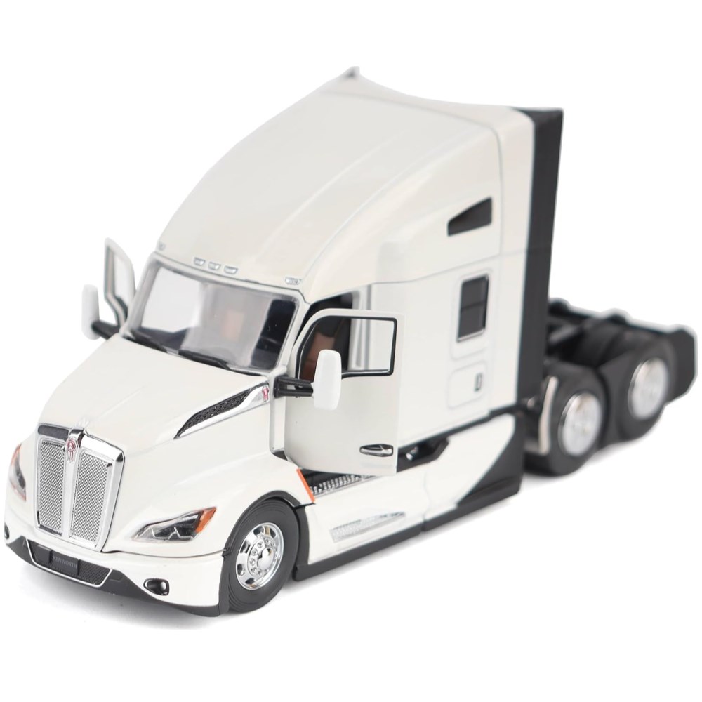 Kenworth T680 Next Gen 76' High Roof Sleeper Cab Tandem Tractor - White - Image 1