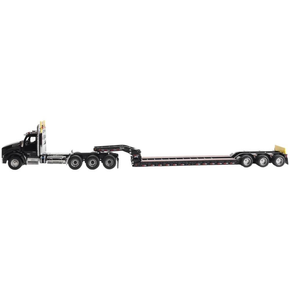 Kenworth T880 SBFA Daycab Tridem Tractor with Trail King TK120 HDG Lowboy Trailer - Image 1