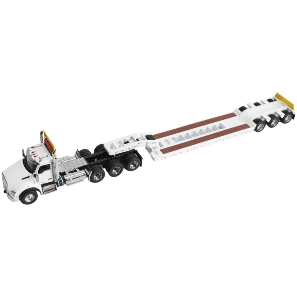 Kenworth T880 SBFA Daycab Tridem Tractor with Trail King TK120 HDG Lowboy Trailer - Image 1