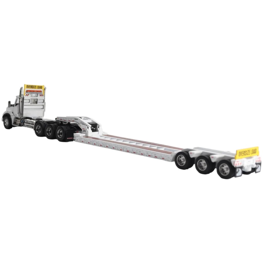Kenworth T880 SBFA Daycab Tridem Tractor with Trail King TK120 HDG Lowboy Trailer - Image 2
