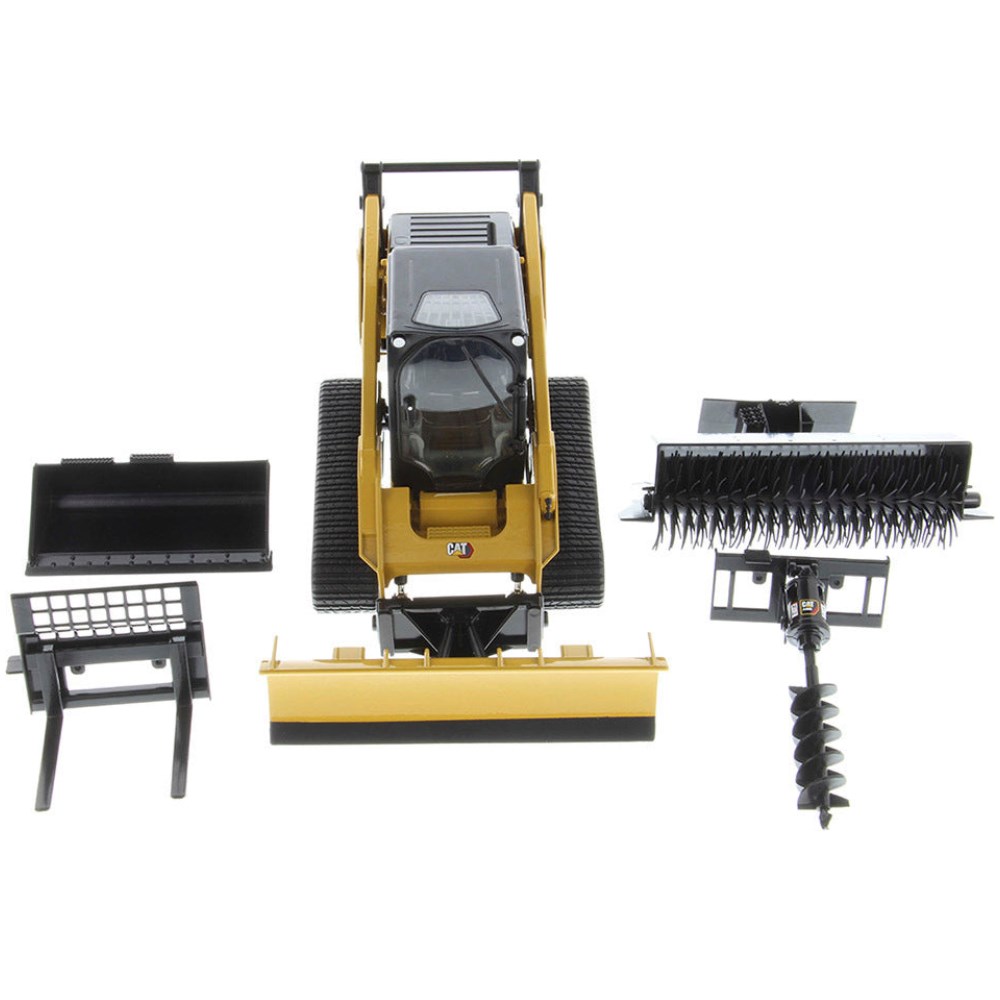 CAT 297D2 Multi Terrain Loader Snow Blade - Yellow - Image 1