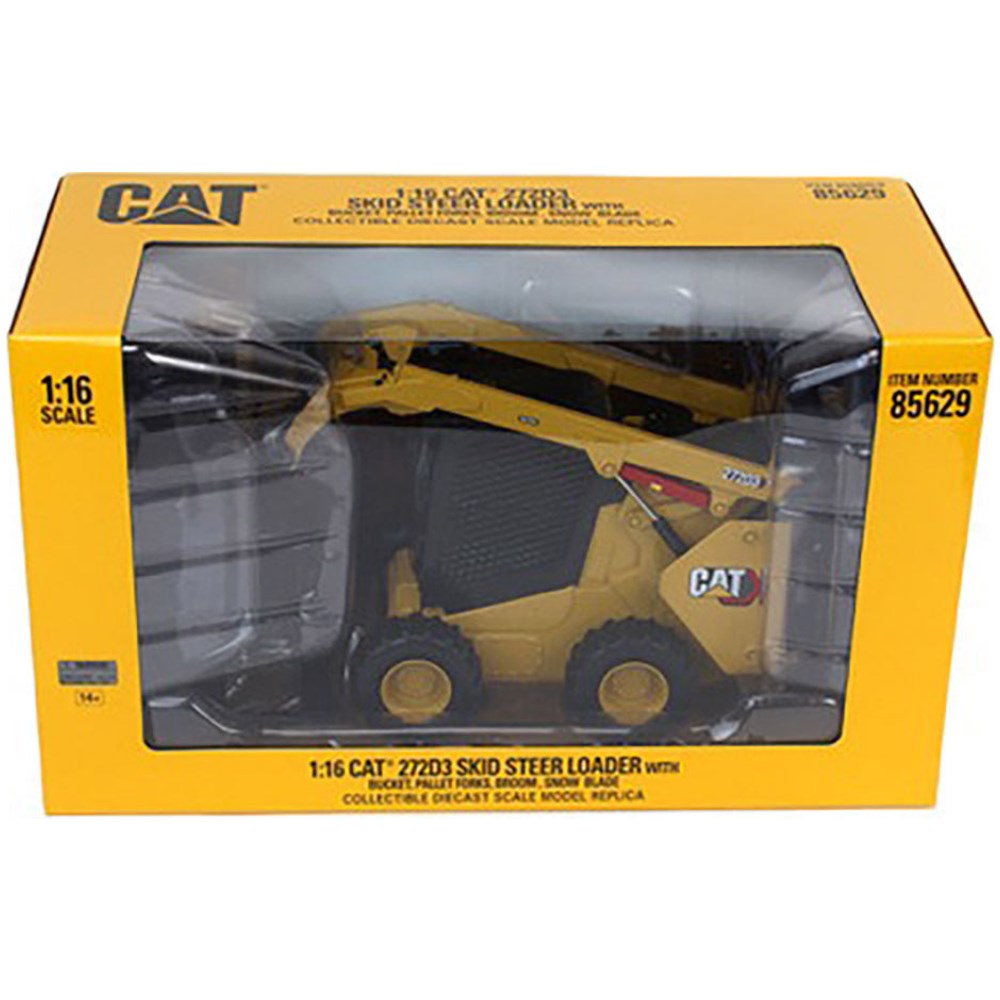 CAT 272D3 Skid Steer Loader Snow Blade - Yellow - Image 2