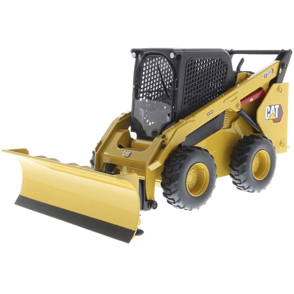 CAT 272D3 Skid Steer Loader Snow Blade - Yellow