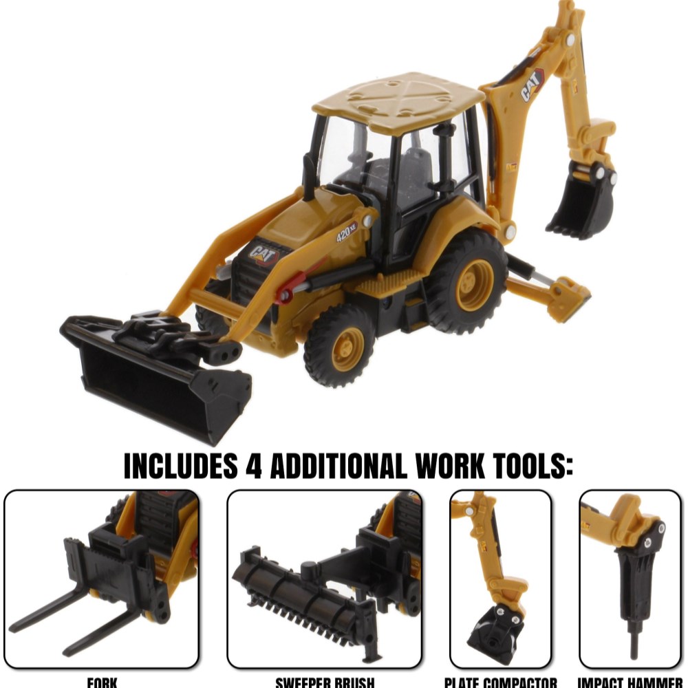 CAT 420 XE Backhoe Loader with Tools - Image 4