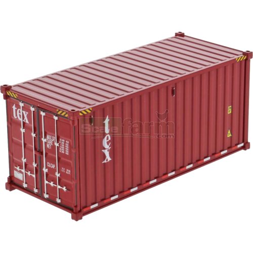 20' Dry Goods Sea Container - TEX (Red)