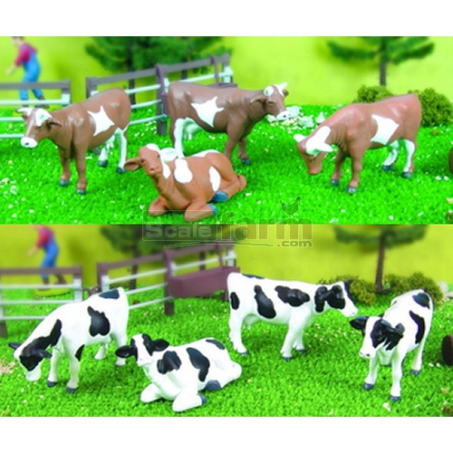 Set Of Eight Cows