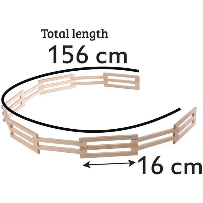 Wooden Corral Fence 132cm - Image 2