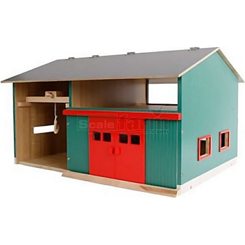 Farm Workshop with Storage Area and Red Doors (Kids Globe 610816)