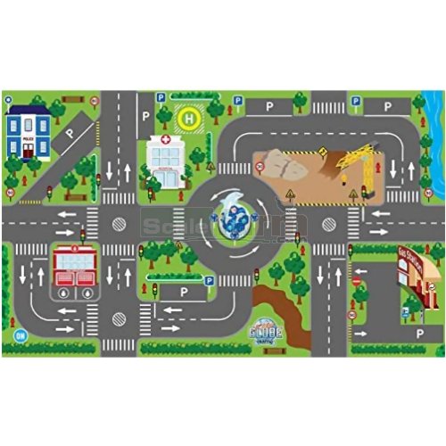 City Road Playmat with Traffic Lights