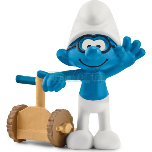 Brainy Smurf with Scooter