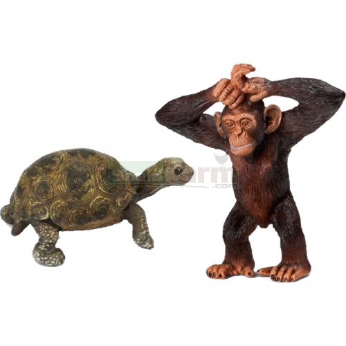 Wild Life Babies - Tortoise and Chimpanzee (Set 5)