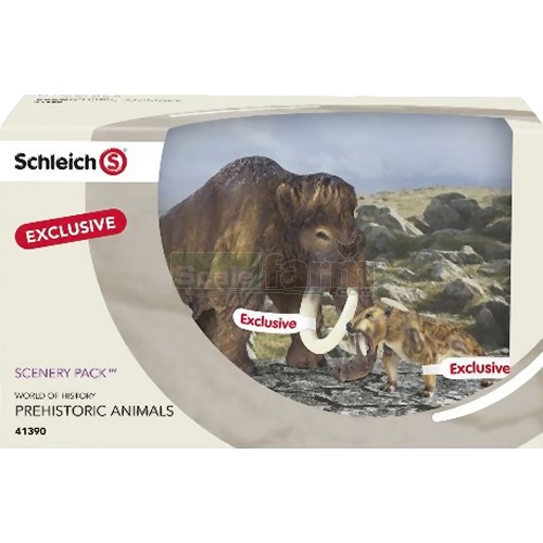Scenery Pack Prehistoric Set (Smilodon and Mammoth)