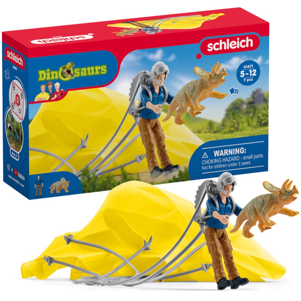 Triceratop Parachute Rescue Set - Image 1