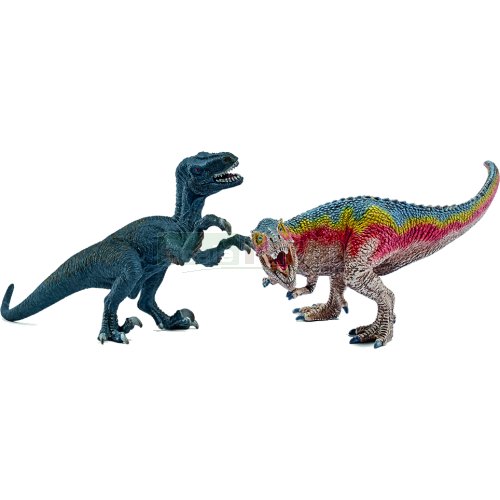 T-Rex and Velociraptor Set - Small