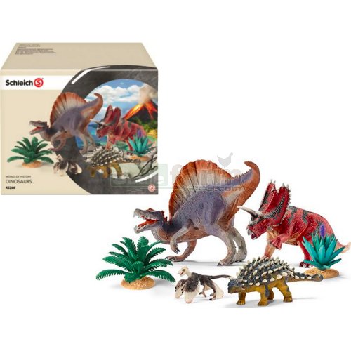 SCHLEICH Schleich Dinosaurier Sets 42266 Spinosaurus Set 42281 Velociraptor 