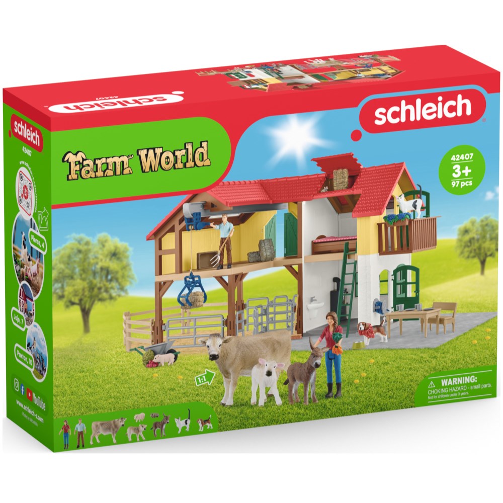 Large Farm House with Farmers, Animals and Accessories - Image 2