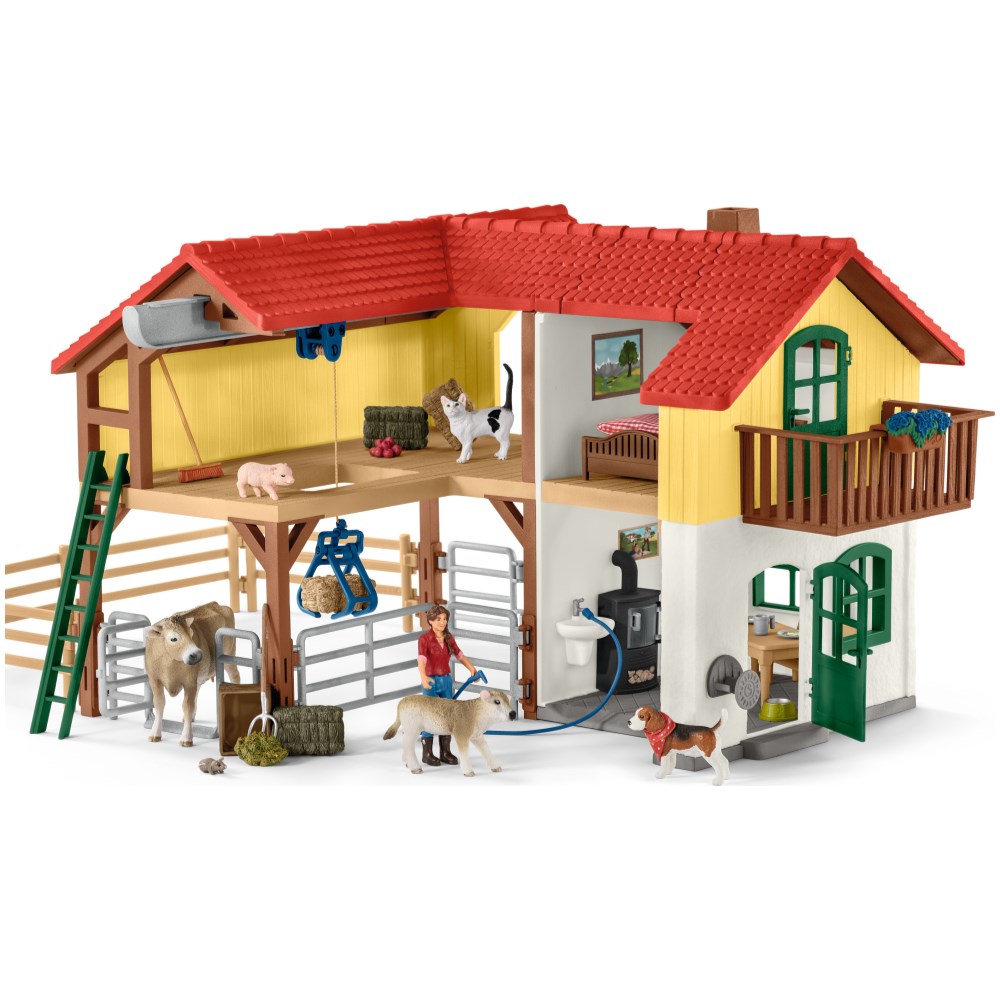 Large Farm House with Farmers, Animals and Accessories - Image 4