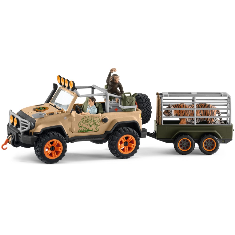 Jungle Rescue 4x4 Vehicle, Ranger, Chimpanzee and Accessories - Image 5