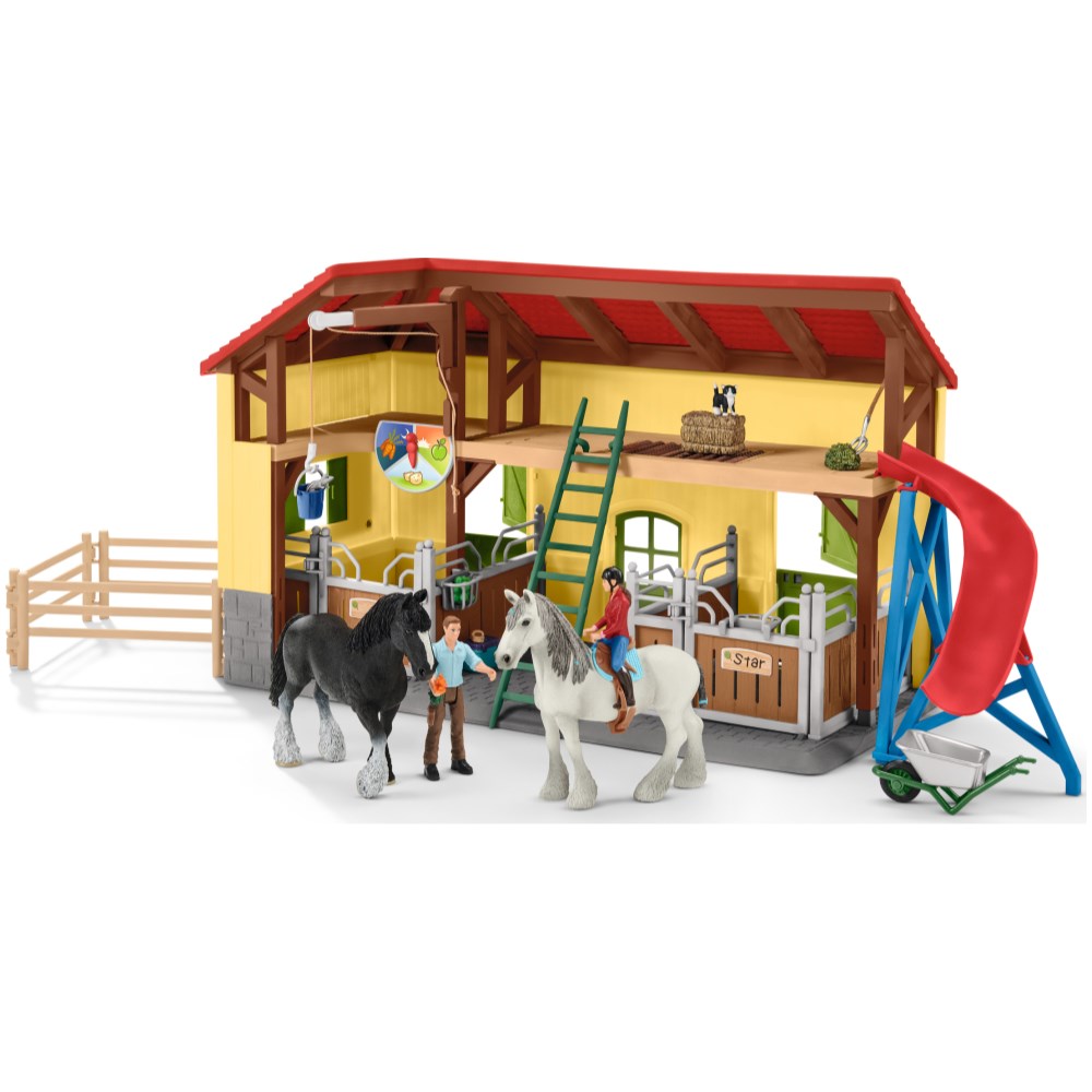 Horse Stable with Figures and Accessories - Image 3