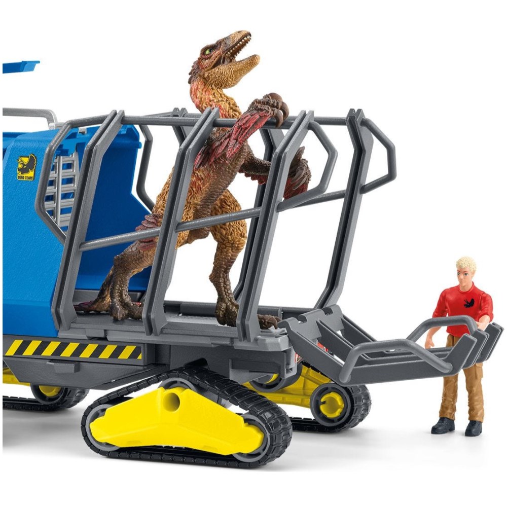 Dino Rescue Tracked Vehicle with Tornado Gun and Dakotaraptor - Image 5