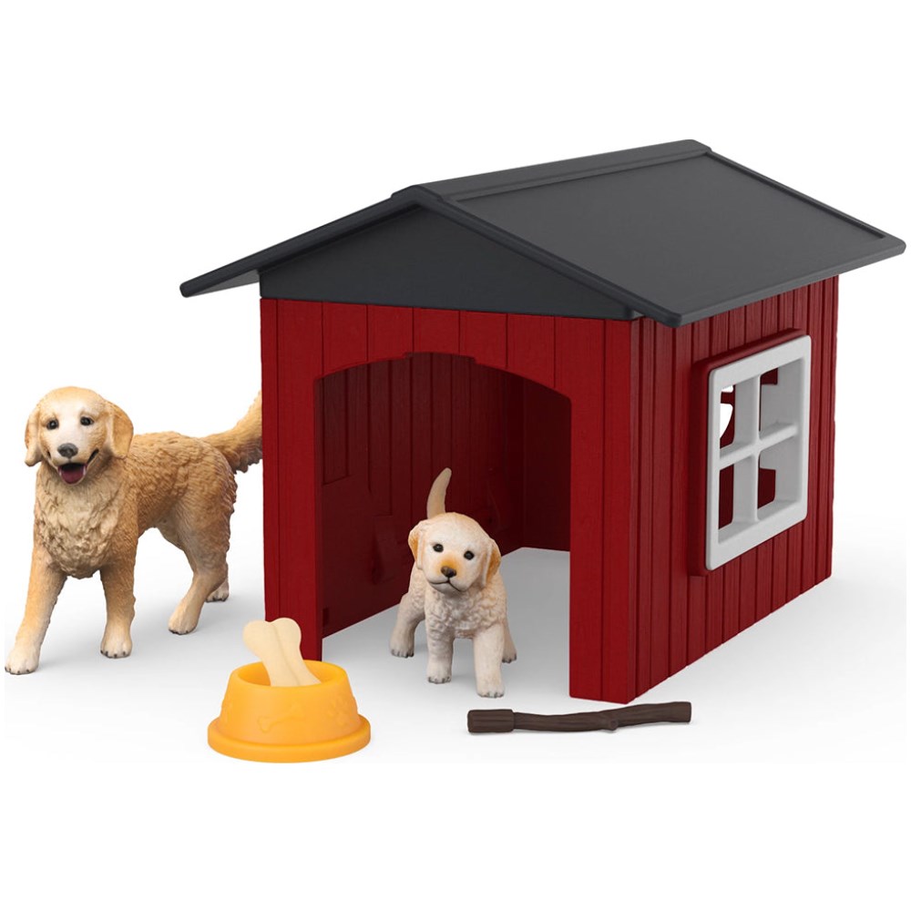 Dog Kennel with Golden Retrievers - Image 1