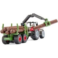 Preview Massey Ferguson Tractor and Forestry Trailer with Grab - Image 2