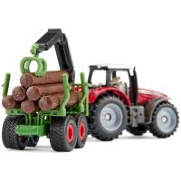 Preview Massey Ferguson Tractor and Forestry Trailer with Grab - Image 3
