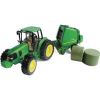 Preview John Deere 6930 Tractor and 854 Round Baler - Big Farm