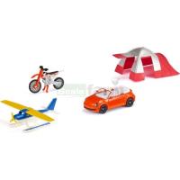Preview Outdoor Leisure Set - Motorbike, Convertible, Seaplane &amp; Tent