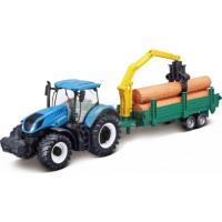 Preview New Holland T7.315 Tractor and Tree Forwarder