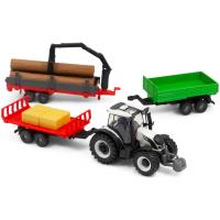 Preview Valtra N174 Tractor with 3 Trailers