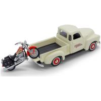 Preview Harley Davidson Chevrolet 3100 Pickup (1950) and FLSTS Heritage Springer Chevy (2001) - Image 1