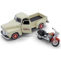Preview Harley Davidson Chevrolet 3100 Pickup (1950) and FLSTS Heritage Springer Chevy (2001) - Image 2