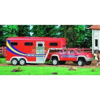 Preview Stablemates Pick-up Truck & Gooseneck Trailer - Red