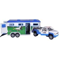 Preview Stablemates Pick-up Truck and Gooseneck Trailer - Blue/White