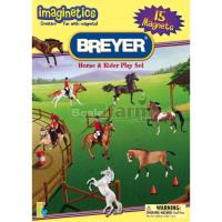 Preview Breyer Horse & Rider Magnet Play Set