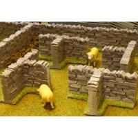 Preview Authentic Stone Wall T-Sections (Pack of 4)