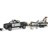 Preview RAM 2500 Police Pickup with Police Boat, Trailer and Figures