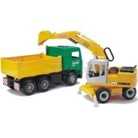 Preview Construction truck and Liebherr 912 Excavator