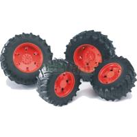 Preview Twin Tyres With Orange Rims - 03000 Series