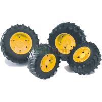 Preview Twin Tyres With Yellow Rims - 03000 Series