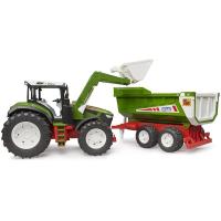 Preview Roadmax Tractor with Front Loader and Tipping Trailer - Image 2