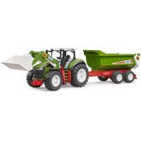 Preview Roadmax Tractor with Front Loader and Tipping Trailer