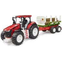 Preview Roadmax Tractor with Forestry Trailer and 3 Trunks - Image 1