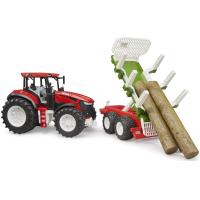Preview Roadmax Tractor with Forestry Trailer and 3 Trunks - Image 2