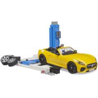 Preview bWorld Car Service Station and Bruder Roadster